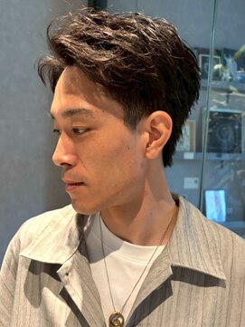 ブロック(bloc) ニュアンスパーマ ツーブロック ナチュラルパーマ ビジネス