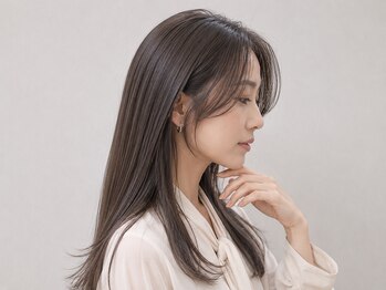 エルピス 中央林間店(elpis)の写真/【カット+白髪ぼかし+白髪に合わせた縮毛矯正+トリートメント】今のお手入れをワンランク上の扱いやすさに!