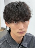 大分メンズパーマルーズパーマシャドウパーマッシュウルフゆるめ