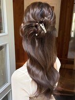 ガーランド (Garland) 【人気】カチモリ ハーフアップ ヘアアレンジ 結婚式 ヨシンモリ