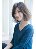バッサリ切るならコレ!大人かわいいミディアムボブ!