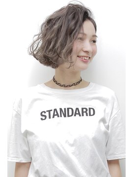 ナンバースリー 溝の口店(Number Three) 「オトナチュラル◎」ふんわりパーマボブ３【N°3 溝の口店】