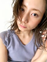 [桜井]外ハネデジタルパーマイルミナカラーグレージュカラー