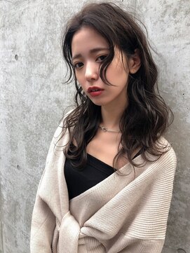 ルービック 京橋(Rubik's) ラフ＆ナチュラル脱力ロング×アッシュベージュ