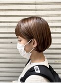 伸ばしかけショートボブ