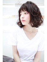 オーバーヘアー 高槻店(over hair) 【over hair】 エアリー切りっぱなしボブスタイル