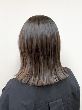 トップヘアー 本店(TOP HAIR) 切りっぱなしボブ×ナチュラルグラデーション