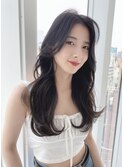 レイヤーカット☆ダークトーンが可愛いワンホンヘア☆韓国ヘア