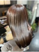 20代30代40代レイヤー シースルーバング 無造作ミディアム