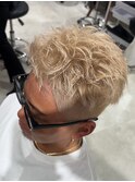 “外国人風ブロンドカラー”【スパイキーショート】渋谷/メンズ