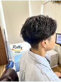 ツーブロピンパーマ