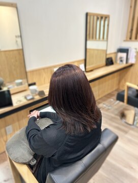 ココネ(cocone) ピンクブラウン×レイヤーカット