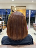 丸みのあるボブスタイル