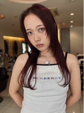 ヤヨイブレインズフェアリー(YAYOI BRAINS fairy) 顔周りのレイヤー×レッドカラー☆