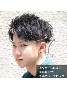 ブレイズ(BLAZE) ラフアップバングツイストスパイラルパーマ