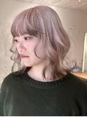 【macana指名】ホワイトベージュ 裾カラー エンドカラー