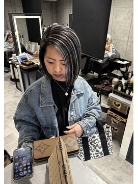 アコ(Aco) ★スクエアラインボブ×コントラストハイライト★