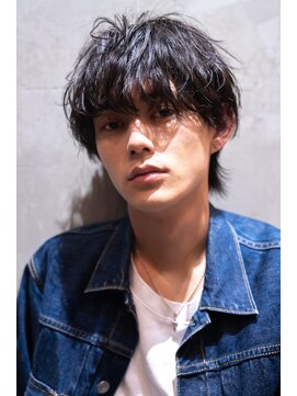 ハバナ 渋谷(HAVANA) フェザーパーマ/メンズショート/センターパート