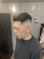 グッドプレイスアンドシング(Good Place&thing)&nbsp;メンズカット刈り上げ短髪サイドパートフェードスキンフェード