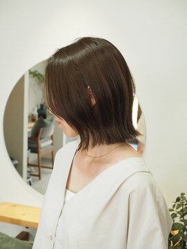 ノエル ヘアー アトリエ(Noele hair atelier) 切りっぱなしのくびれボブ