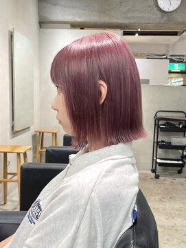 ローレン(LOREN) 黒髪/ボブルフ/ネビージュ/小顔/ワンレン/栄/髪質改善/前髪