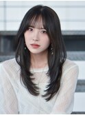 韓国風レイヤー×黒髪ロング!今っぽく垢抜け♪