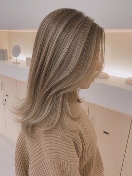 ヘアサロン エフ 渋谷(F) #ケアブリーチ#ハイライト#レイヤーカット