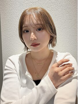 ロンドプロフィール 浦和(Lond profil) イメチェン　ボブ　外ハネボブ　美髪　ホワイトブロンド　韓国