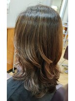 松本平太郎美容室 立川店 【立川 セミロングレイヤー ハイライト 30代40代50代60代◎】