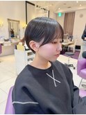 前髪ありショート マッシュショート 京都美容室 進詩織