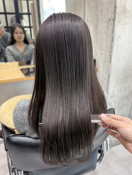 ディーエックス ウエスト(Dxxxx WEST) ラベンダーグレージュ /レイヤーカット/イルミナカラー