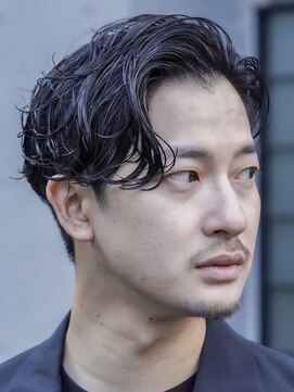 フィフス 渋谷(fifth) 渋谷大人ニュアンスパーマメンズカットセンターパート社会人向け