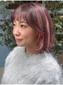 インナーカラーピンク