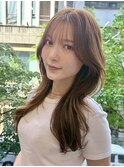 大人の透け感　ロングレイヤースタイル【銀座駅】