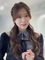 オモチャ 銀座(OMOCHA)&nbsp;韓国ハーフアップ/編み込みお呼ばれヘアアレンジ