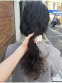 【三ツ井】無造作パーマ パーマアレンジ 吉祥寺パーマ 黒髪