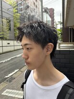 メルシー ドゥ メンズ(merci deux)&nbsp;刈り上げアップバングスパイキーショートパーマスパイラルパーマ