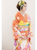 成人式 着物 ボブ