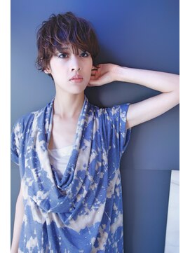 ブーケ(BOUQUET) 厚めジグザグバング ボルドー クラシカル モード