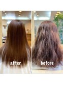 「髪質改善」酸熱トリートメント