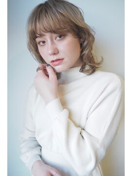 レセ 南柏店(Laissez) パーマ/ネオウルフ/シルキーベージュ/ミディアム【レセ南柏店】