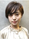 滝川クリステル風ショート#ネビージュ#大人かわいい#美髪[