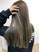 ナナナパレナ 梅田店(nanana parena) かきあげロング☆カーキ・オリーブアッシュのくすみカラー