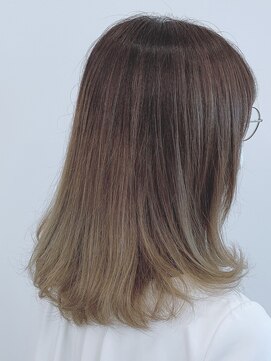 カッツ 笠岡店(CUT S) マットベージュ×バレイヤージュ