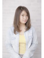 ルルディ バイ アフロディーテ銀座(luludi by APHRODITE) 黒髪/グレーベージュ/レイヤーロング/前髪パーマ/銀座