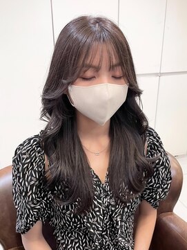 ネオリーブアイム 横浜西口店(Neolive aim) 流れるサイドバング顔周り似合わせ 韓国ヘア【横浜】