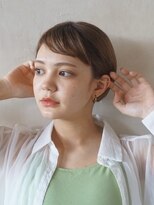 グレープバイン 辻堂(GRAPEVINES)&nbsp;美シルエット／ミルクティーブラウン／丸みショート