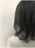 くびれヘアアプリコットオレンジ夏ハイライトカラー