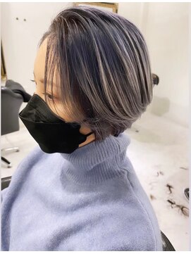 グラム 岡崎南店(gram) シャドールーツ_アッシュベージュ_バレイヤージュ_37