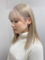 ベレーザ 渋谷(BELEZA)&nbsp;3096プラチナグレージュバイカラーハイライトグラデーション